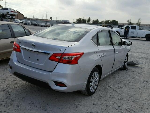 3N1AB7AP8GL681107 - 2016 NISSAN SENTRA S SILVER photo 4