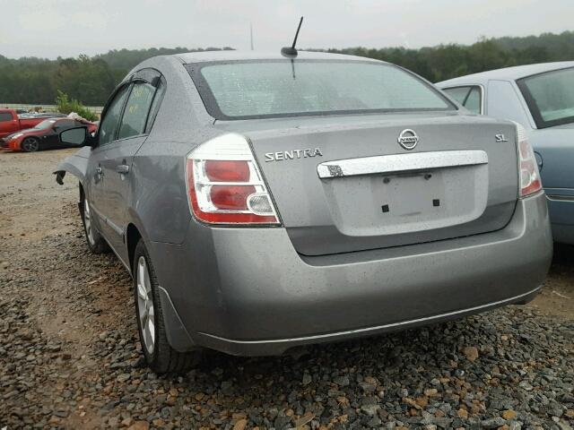 3N1AB6AP2AL626699 - 2010 NISSAN SENTRA 2.0 GRAY photo 3