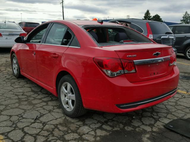 1G1PC5SB9E7212484 - 2014 CHEVROLET CRUZE LT RED photo 3