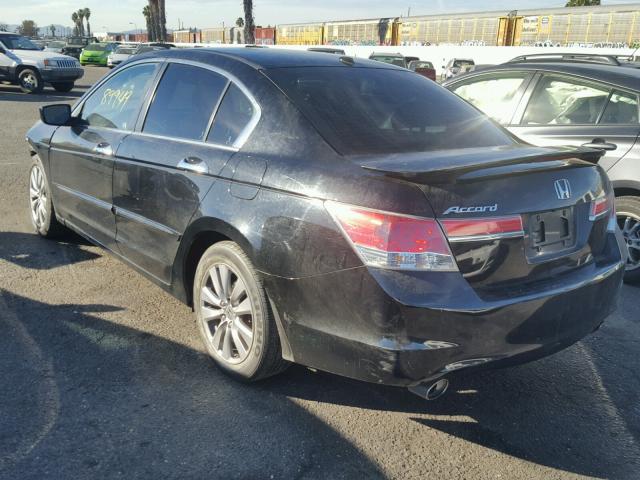 1HGCP3F88BA022902 - 2011 HONDA ACCORD EXL BLACK photo 3