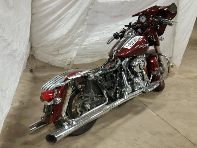 1HD1KB4188Y608115 - 2008 HARLEY-DAVIDSON FLHX BURGUNDY photo 4