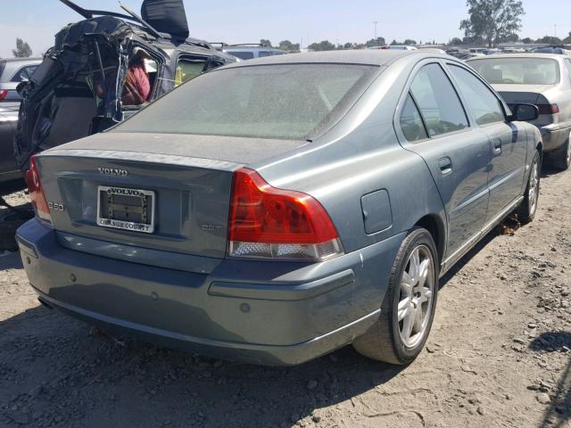 YV1RS592252446384 - 2005 VOLVO S60 2.5T GREEN photo 4