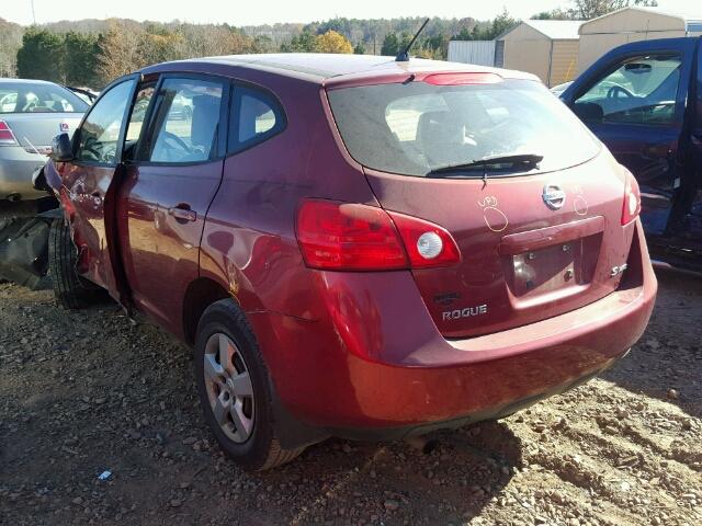 JN8AS58V29W176154 - 2009 NISSAN ROGUE S BURGUNDY photo 3