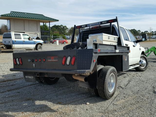 3D7MX48L59G510037 - 2009 DODGE RAM 3500 WHITE photo 4