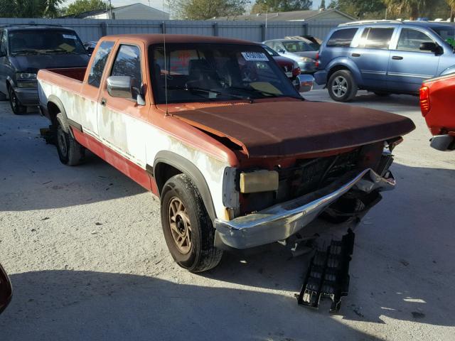 1B7FL23XXNS572937 - 1992 DODGE DAKOTA RED photo 1