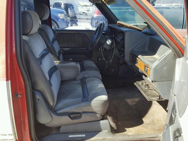 1B7FL23XXNS572937 - 1992 DODGE DAKOTA RED photo 5