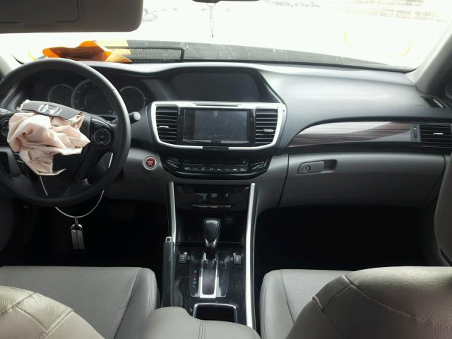 1HGCR2F82GA062498 - 2016 HONDA ACCORD EXL BLUE photo 9