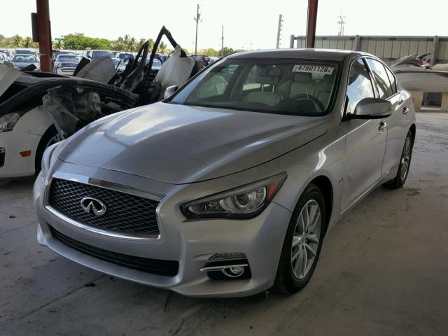 JN1EV7AR6HM831118 - 2017 INFINITI Q50 PREMIU SILVER photo 2