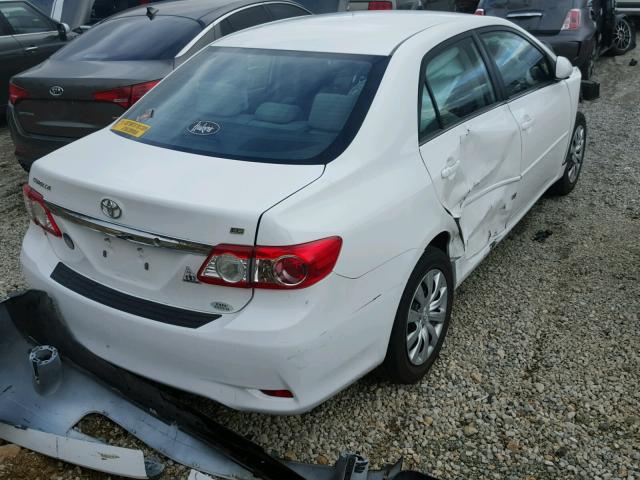 5YFBU4EE8DP087487 - 2013 TOYOTA COROLLA BA WHITE photo 4