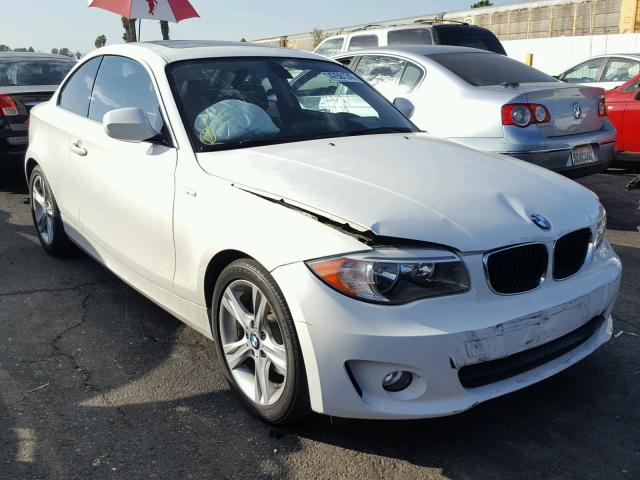 WBAUP9C54DVS94761 - 2013 BMW 128 I WHITE photo 1