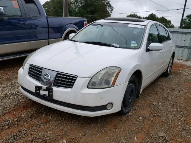 1N4BA41E44C903365 - 2004 NISSAN MAXIMA SE WHITE photo 2