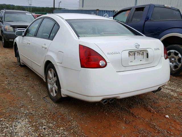 1N4BA41E44C903365 - 2004 NISSAN MAXIMA SE WHITE photo 3