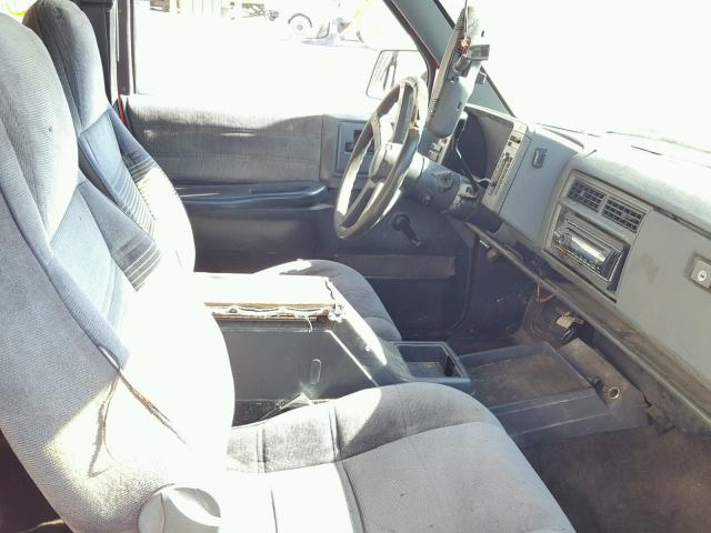 1GCCS19Z2P8149505 - 1993 CHEVROLET S TRUCK S1 RED photo 5