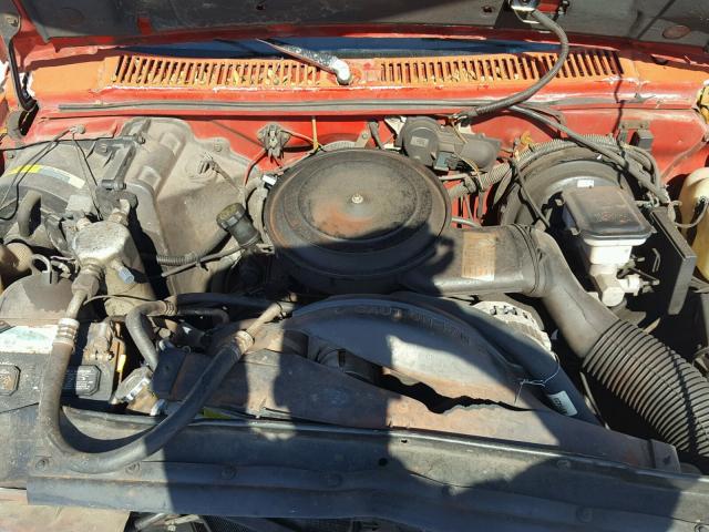 1GCCS19Z2P8149505 - 1993 CHEVROLET S TRUCK S1 RED photo 7