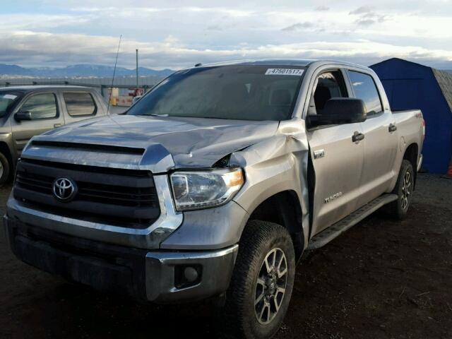 5TFDY5F17EX408646 - 2014 TOYOTA TUNDRA CRE SILVER photo 2