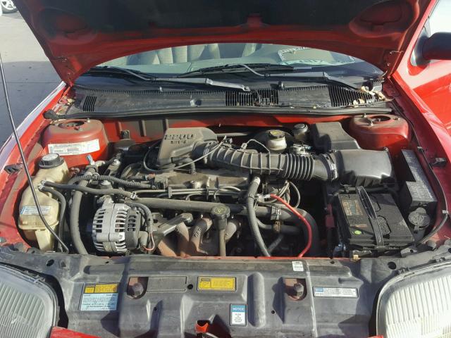 1G2JB1249W7505978 - 1998 PONTIAC SUNFIRE SE RED photo 7