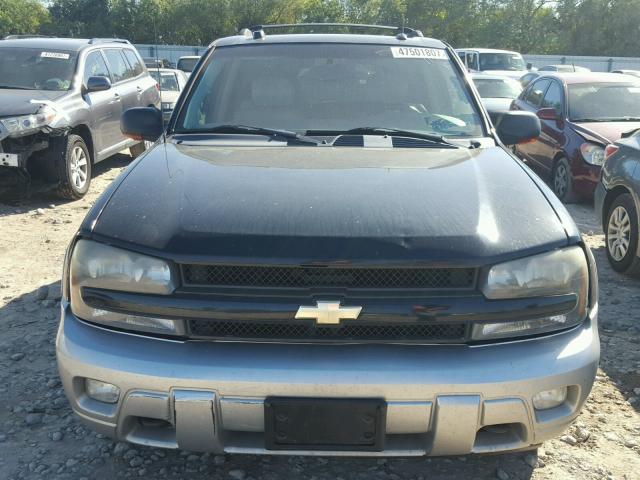 1GNDT13S552324981 - 2005 CHEVROLET TRAILBLAZE BLACK photo 10