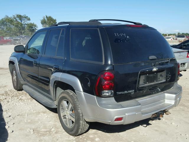 1GNDT13S552324981 - 2005 CHEVROLET TRAILBLAZE BLACK photo 3