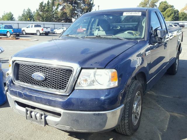 1FTRF12W68KC95201 - 2008 FORD F150 BLUE photo 2