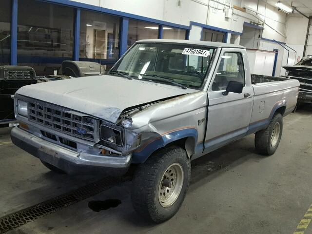 1FTCR11T5HUC75692 - 1987 FORD RANGER GRAY photo 2