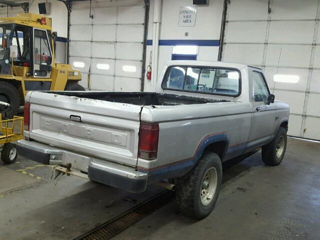 1FTCR11T5HUC75692 - 1987 FORD RANGER GRAY photo 4