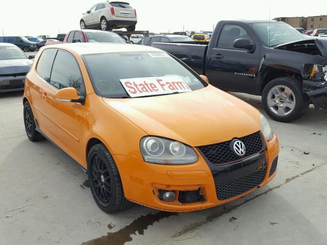 WVWFV71K27W181890 - 2007 VOLKSWAGEN NEW GTI FA ORANGE photo 1