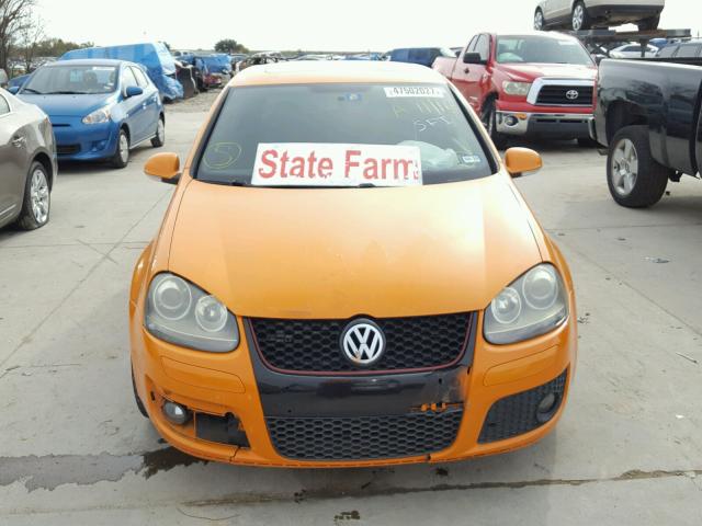 WVWFV71K27W181890 - 2007 VOLKSWAGEN NEW GTI FA ORANGE photo 9