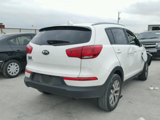 KNDPB3AC2F7738840 - 2015 KIA SPORTAGE L WHITE photo 4