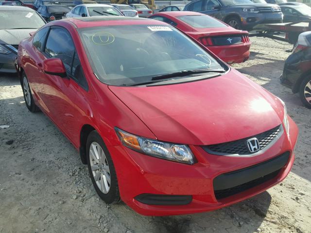 2HGFG3B88CH522502 - 2012 HONDA CIVIC EX RED photo 1