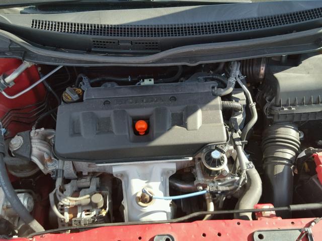 2HGFG3B88CH522502 - 2012 HONDA CIVIC EX RED photo 7