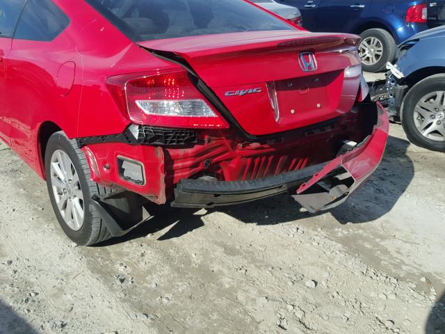 2HGFG3B88CH522502 - 2012 HONDA CIVIC EX RED photo 9