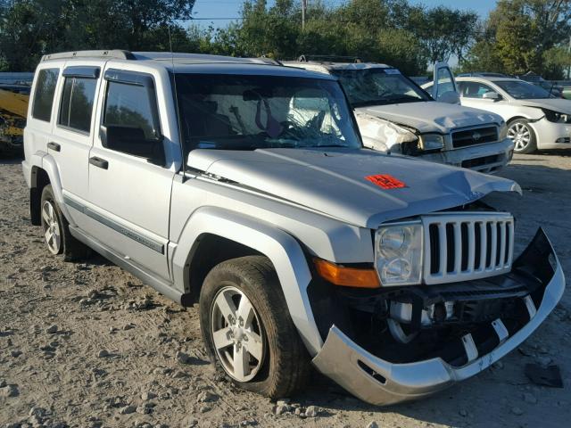 1J8HH48K16C255085 - 2006 JEEP COMMANDER SILVER photo 1