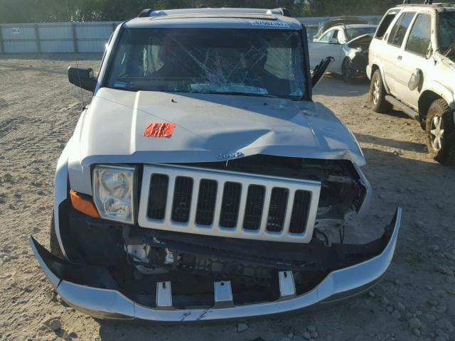 1J8HH48K16C255085 - 2006 JEEP COMMANDER SILVER photo 10