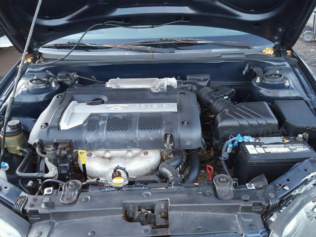 KMHDN46D36U316638 - 2006 HYUNDAI ELANTRA GL BLUE photo 7