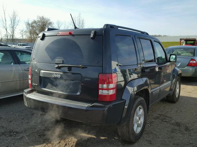 1C4PJMAK5CW103497 - 2012 JEEP LIBERTY SP BLACK photo 4