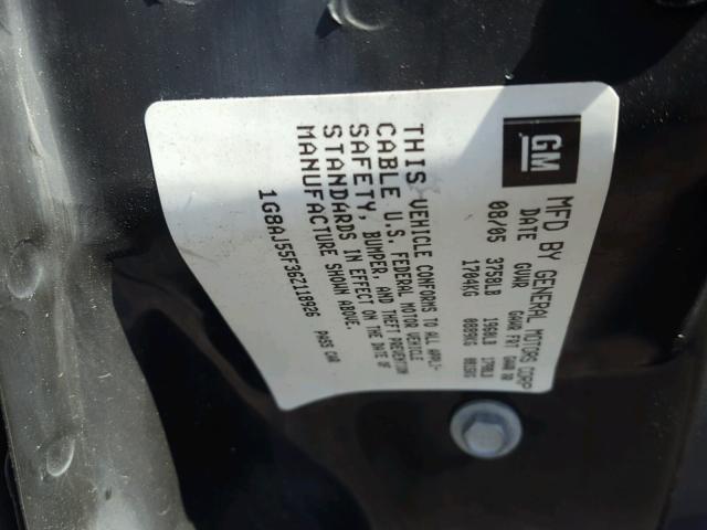 1G8AJ55F36Z118926 - 2006 SATURN ION LEVEL SILVER photo 10