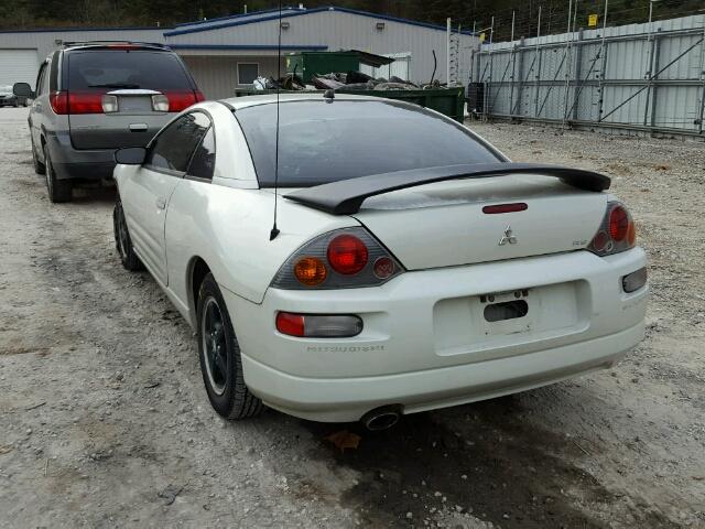 4A3AC34G63E004949 - 2003 MITSUBISHI ECLIPSE RS WHITE photo 3