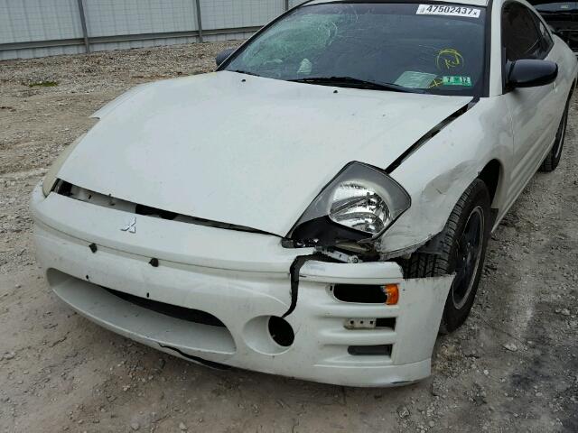 4A3AC34G63E004949 - 2003 MITSUBISHI ECLIPSE RS WHITE photo 9