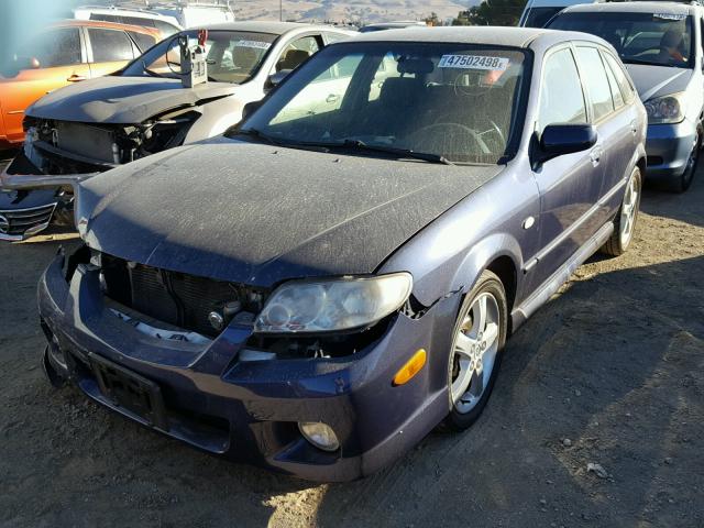 JM1BJ245931165843 - 2003 MAZDA PROTEGE PR BLUE photo 2