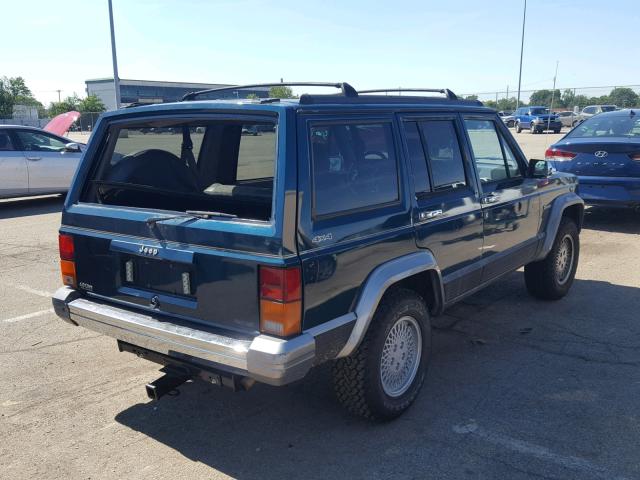 1J4FJ78S5SL636852 - 1995 JEEP CHEROKEE C GREEN photo 4