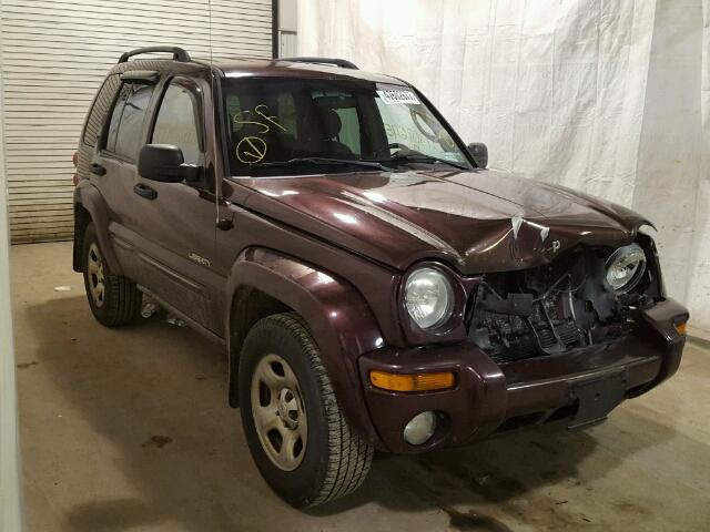 1J4GL58KX4W193411 - 2004 JEEP LIBERTY LI BURGUNDY photo 1