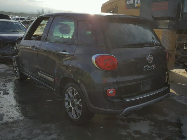 ZFBCFADH4EZ014412 - 2014 FIAT 500L TREKK GRAY photo 3