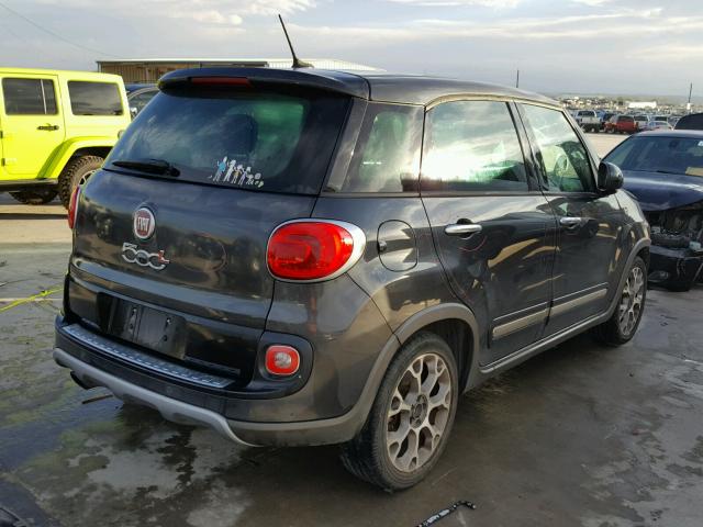 ZFBCFADH4EZ014412 - 2014 FIAT 500L TREKK GRAY photo 4