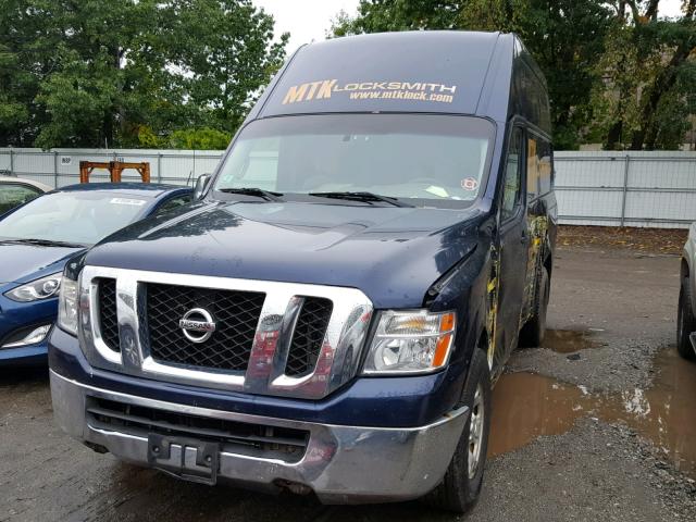 1N6AF0LXXCN110120 - 2012 NISSAN NV 2500 BLUE photo 2