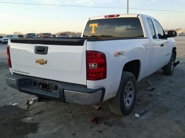 2GCEK19C481114392 - 2008 CHEVROLET SILVERADO WHITE photo 4