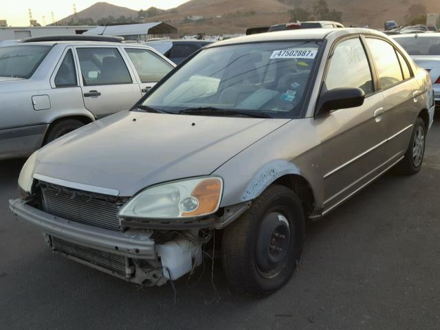 2HGES16513H571653 - 2003 HONDA CIVIC LX GOLD photo 2