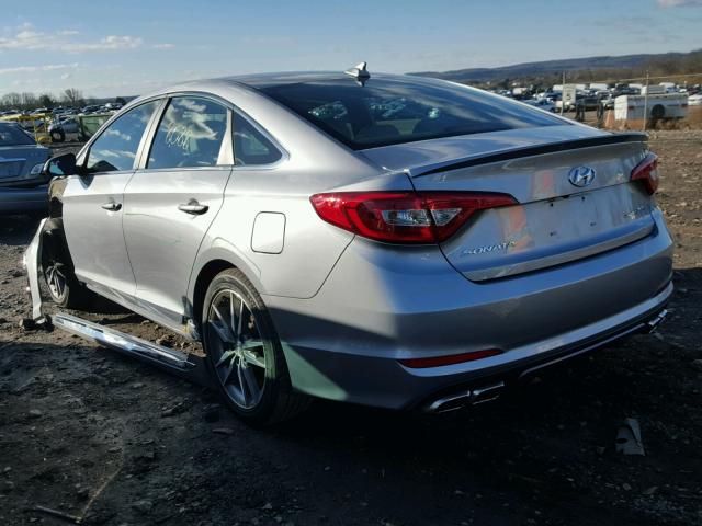 5NPE34AB6HH524160 - 2017 HYUNDAI SONATA SPO SILVER photo 3