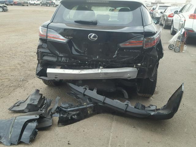 JTHKD5BH6E2178017 - 2014 LEXUS CT 200 BLACK photo 9