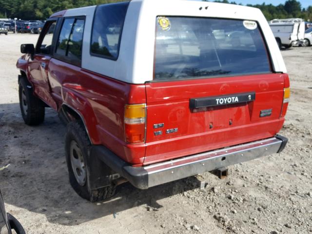 JT3VN66W2J0007219 - 1988 TOYOTA 4RUNNER VN RED photo 3