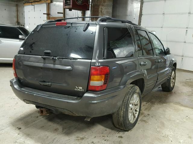 1J8GW58N33C599143 - 2003 JEEP GRAND CHER GRAY photo 4